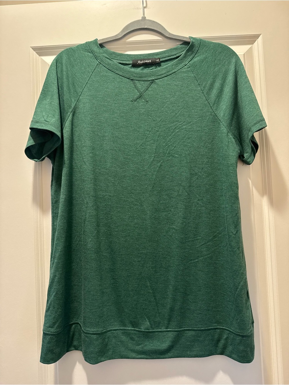 Green Short-Sleeve Crewneck Tee